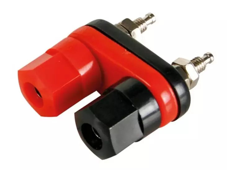 KAKSOISNAPARUUVI 2x4mm PUNAINEN/MUSTA - Naparuuvit - CM14R - 1