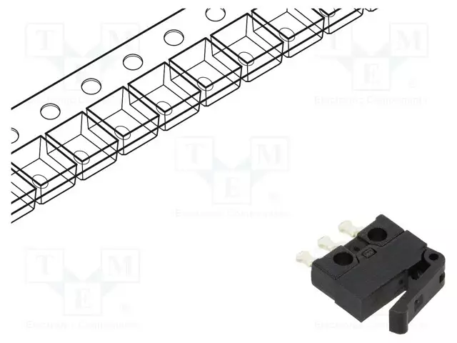 KYTKIN: ANTURI-AS: 2 - SPDT - 0,3A/30VDC - MDSOHM - SMT - 500MN - Anturikytkimet - MDS6500AL02SR - 1