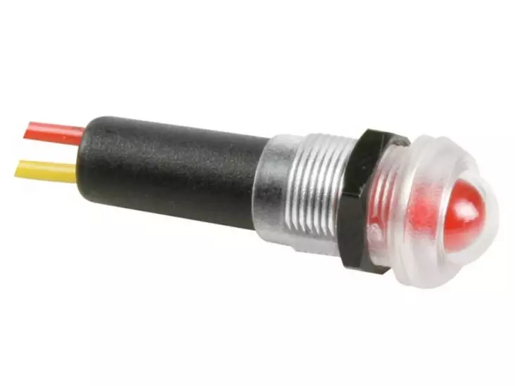 LED PANEELILAMPPU PUNAINEN 12 V VILKKUVA VESITIIVIS - Merkkivalot ja pienoislamput - 12VTFR - 1