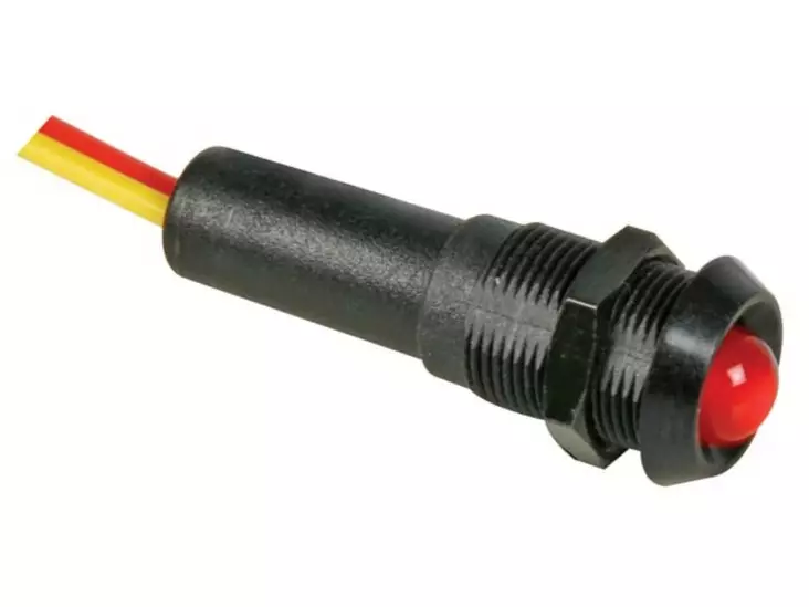 LED PANEELILAMPPU PUNAINEN MUSTA RUNKO - Merkkivalot ja pienoislamput - 12VBR - 1