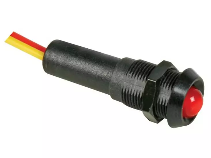 LED PANEELILAMPPU PUNAINEN MUSTA RUNKO - Merkkivalot ja pienoislamput - 24VBR - 1