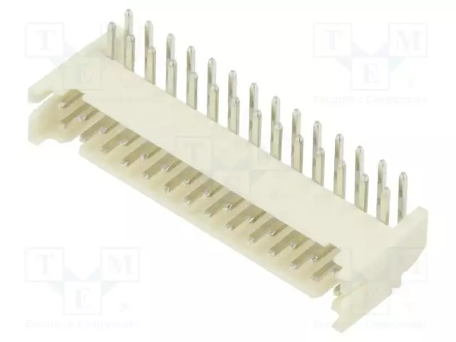 LIITIN: JOHTO-LEVY - PISTORASIA - UROS - PIN: 28 - 2A - 100V - KULMA - Signaaliliittimet rasteri 2,00mm - 2SHDC28TR - 1