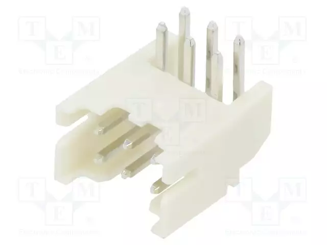 LIITIN: JOHTO-LEVY - PISTORASIA - UROS - PIN: 6 - 2A - 100V - KULMA - Signaaliliittimet rasteri 2,00mm - 2SHDC06TR - 1