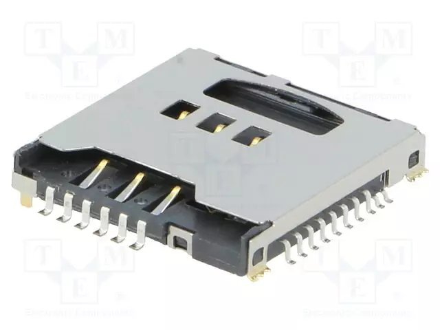LIITIN: KORTTEJA VARTEN - MICROSD,SIM - SIM + MICROSD - SMT - Korttiliittimet - 112G-TA00-R - 1