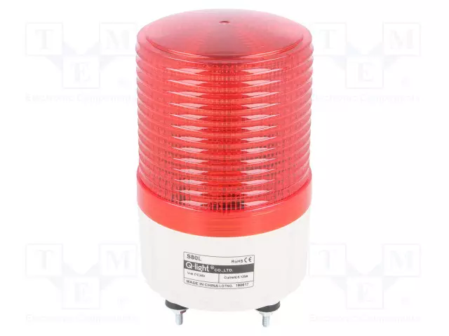 MERKINANTOLAITE: VALO-JATKUVA VALO,VILKKUVA VALO - PUNAINEN - Teollisuuden merkinantolaitteet - S80L-24-R - 1