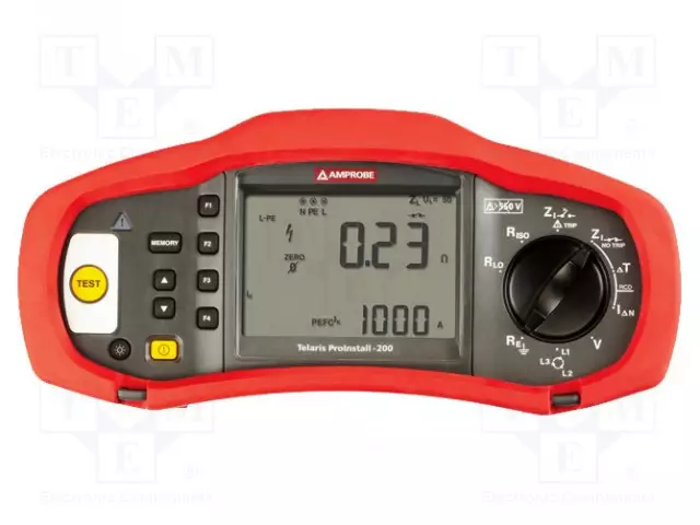 MITTARI: SÄHKÖJÄRJESTELMÄN MITTARI - LCD - MAAD.R MIT.AL: 200OHM,2KOHM - Sähköverkostojen testerit ja mittarit - PROINSTALL-200-EUR - 1