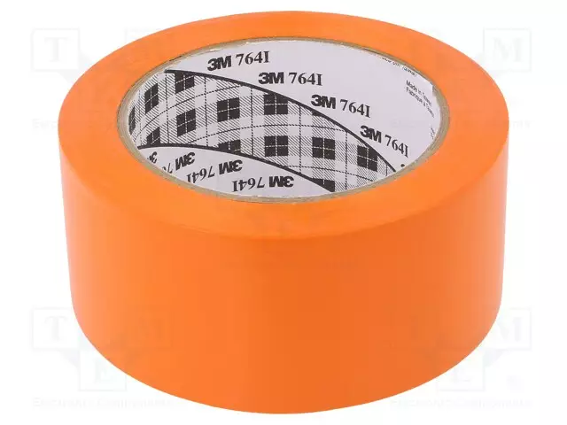 NAUHA: MERKITSEVÄ - ORANSSI - L: W: 50MM - TARTTUVA - Varoitus- ja merkintäteipit - 3M-764I-50-33OR - 1