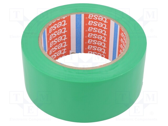 NAUHA: VAROITUSNAUHA - VIHREÄ - L: W: 50MM - TARTTUVA - PAKS.: 0,15MM - Varoitus- ja merkintäteipit - TESA-60760GR - 1