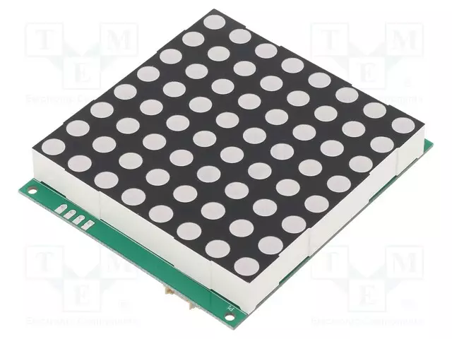 NÄYTTÖ: LED - MATRIISI - 8X8 - PUNAINEN - 14000UCD - 69,2X60,2X13,75MM - Pistematriisinäytöt - LDM-24288NI-UR - 1