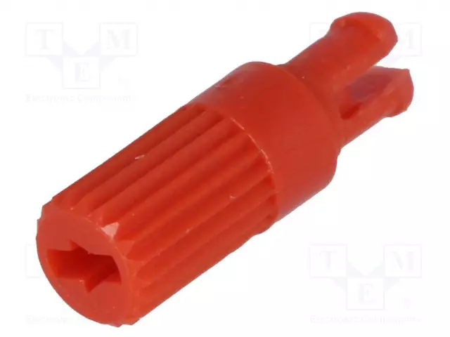 NUPPI - SÄÄTÖAISA - PUNAINEN - H: 11,7MM - ASENNUSPOTENTIOMETREIHIN - Potentiometrien nupit - CA14W12R - 1