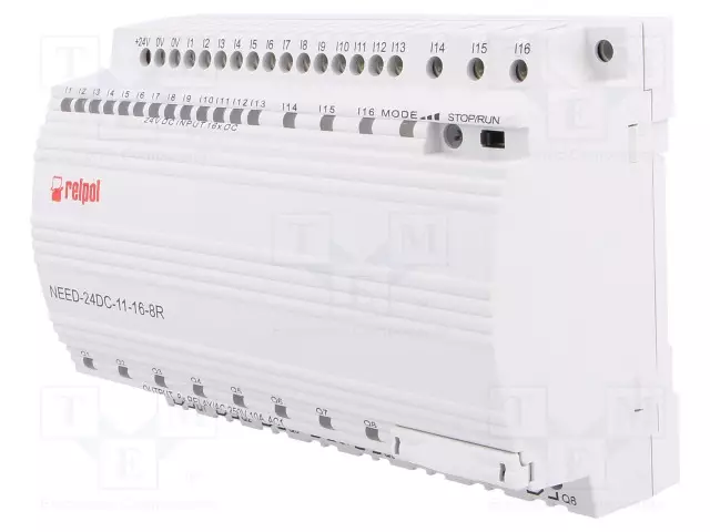 OHJELMOITAVA RELE - 250VAC/10A - IN: 16 - ANALOG.-SYÖTÖT: 3 - OUT: 8 - Ohjelmoitavat releet - NEED24DC11168R - 1