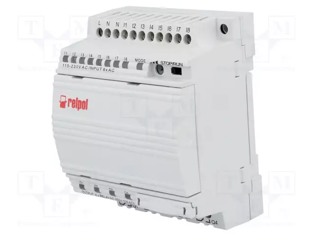 OHJELMOITAVA RELE - OUT 1: 250VAC/10A - IN: 8 - ANALOG.-SYÖTÖT: 2 - Ohjelmoitavat releet - NEED230AC11084R - 1