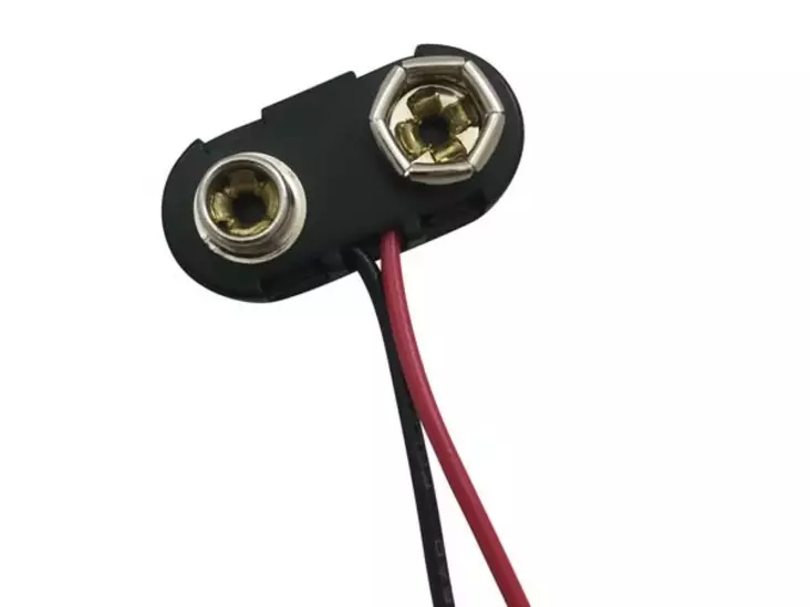 PARISTONEPPARI 1x 9V -PARISTOLLE ''T'''-MALLI - Paristopitimet, liittimet ja tarvikkeet - BS-TR - 1