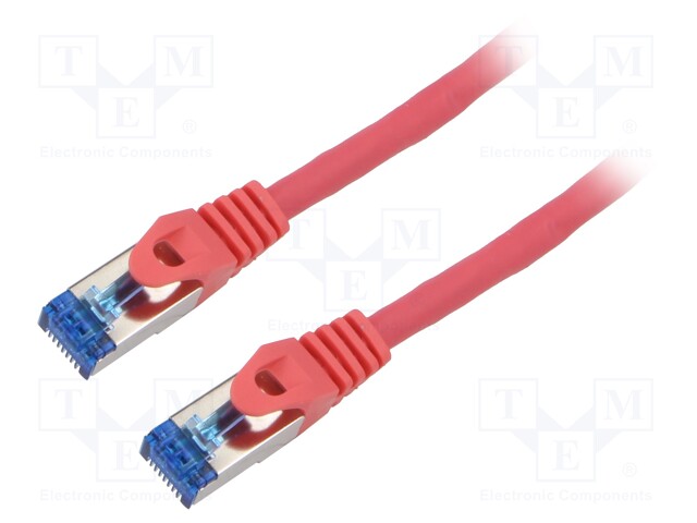 PATCH KAAPELI - S/FTP - CAT: 6A - RJ45-PISTOKE,MOLEMMIN PUOLIN - LANKA - RJ45 Ethernet kaapelit - PCF6A-10CC-2000-R - 1