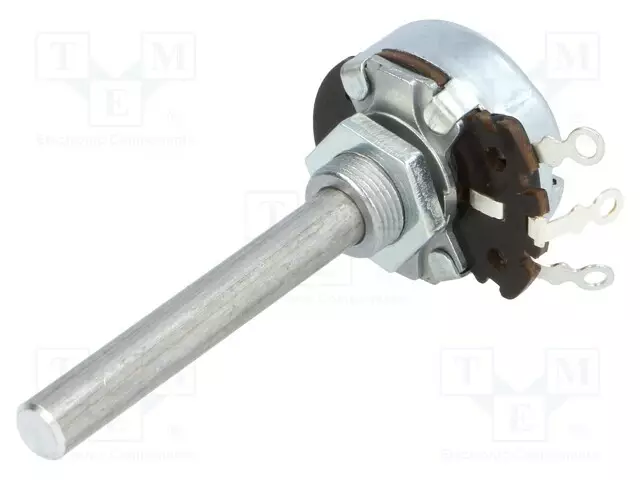 POTENTIOMETRI: AKSIAALINEN - YKSIKIERROS - 10OHM - 4W - ±20% - 6MM - L: 50MM - Lankapotentiometrit - POT4W-10R - 1