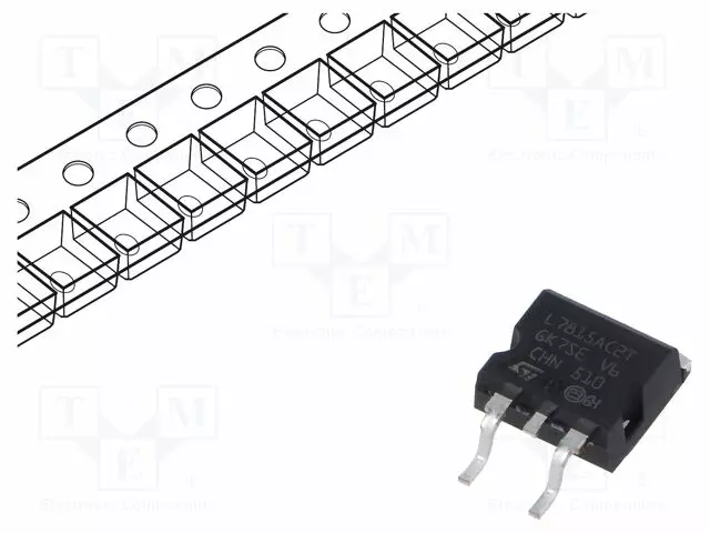 REGULAATTORI KIINTEÄ JÄNNITE - 15V - 1,5A - Regulaattorit kiinteällä jännitteellä - L7815ACD2T-TR - 1