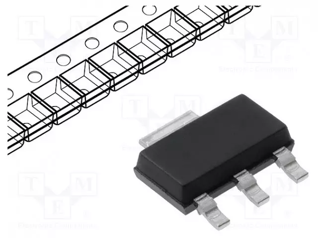 REGULAATTORI LDO,LINEAARINEN,SÄÄTÄMÄTÖN - 3,3V - LDO säätämätt. jännitestabilisaattorit - LD1117S33CTR - 1