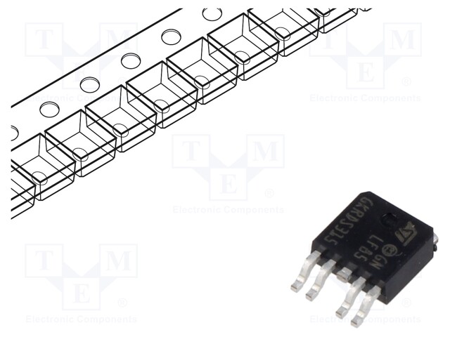 REGULAATTORI LDO,LINEAARINEN,SÄÄTÄMÄTÖN - 8,5V - LDO säätämätt. jännitestabilisaattorit - LF85CPT-TR - 1