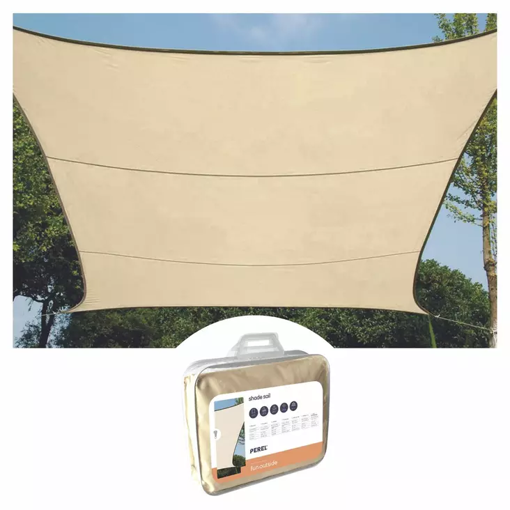 SHADE SAIL - RECTANGULAR - 4 x 3 m - COLOUR: CREAM - Piha ja terassikalusteet - GSS4430CR - 1