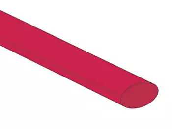 SHRINKABLE TUBE 2:1 - 9.5mm - RED - 1,2m - ( 25pcs) - Kutistemuovit - STB95R - 1