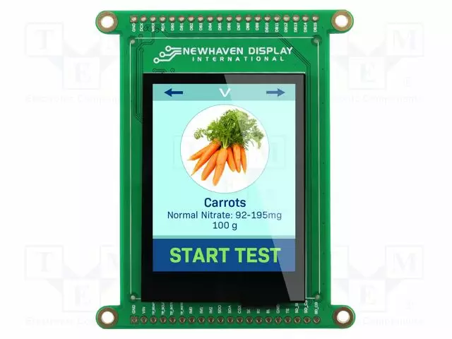 TFT NÄYTTÖ - 2,4" - 240X320 - VALAISTUS: LED - 69,03X85,2X8,46MM - RGB - TFT-näytöt - NHD-2.4C-CSXP-BR - 1