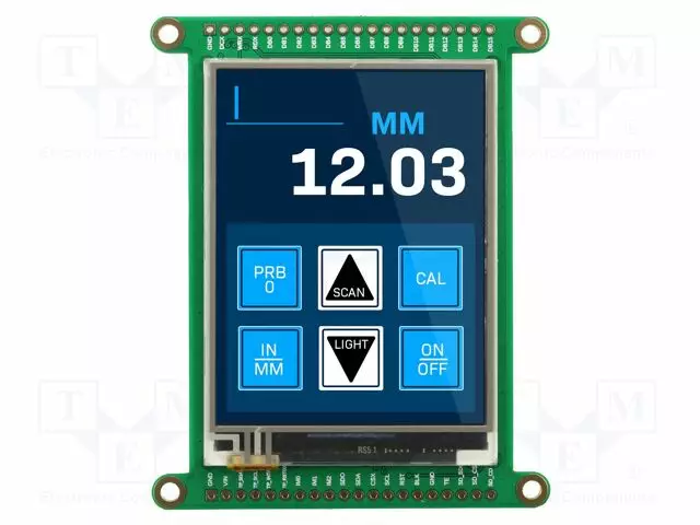 TFT NÄYTTÖ - 2,8" - 240X320 - VALAISTUS: LED - 69,03X85,2X7,87MM - RGB - TFT-näytöt - NHD-2.8R-CSXP-BR - 1