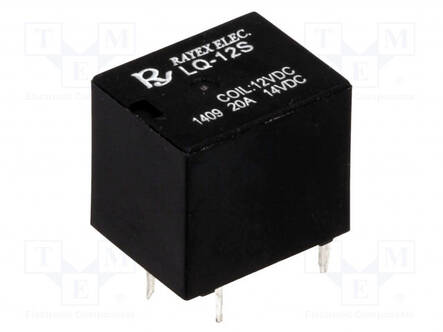 RELE - SPDT - UKELAN: 12VDC - 20A - AUTOSULAKE - LQ - Autoreleet - LQ-12S - 1