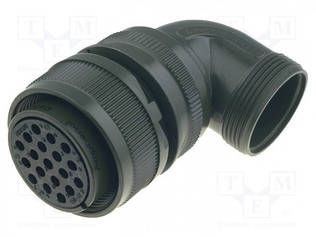 LIITIN: PYÖREÄT - PISTOKE - JOHTOON - PIN: 19 - NAARAS - JUOTETTAVA - C16-1 EcoMate liittimet - DS3108A22-14S - 1