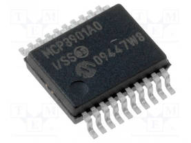 A/D-MUUNNIN - AFE - SPI - 16BIT - 64KSPS - SSOP20 - -40÷85°C - TUUBI - Mikropiirit - muut - MCP3901A0-ISS - 2