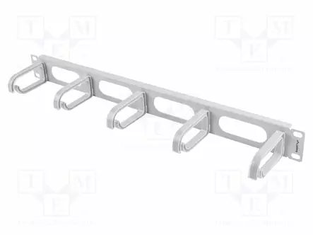 KAAPELIN JÄRJESTÄJÄ - 1U - HARMAA - STANDARDI: 19" - Räkkikotelot 19' - AK-1205-S - 1