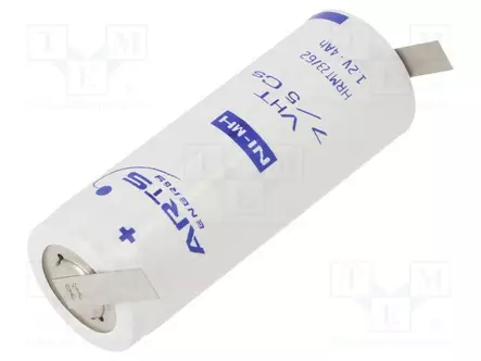 AKKU: NI-MH - 7/5C - 1,2V - 4200MAH - JUOTOSLEVYT - Ø22X60MM - -20÷85°C - Akut - ACCU-VHT75CS - 1