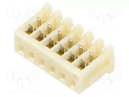 LIITIN: JOHTO-LEVY - PISTOKE - NAARAS - SR - 700MA - 50V - PIN: 6 - IDC - 1MM - Signaaliliittimet rasteri 1,00mm - 06SR-3S - 1