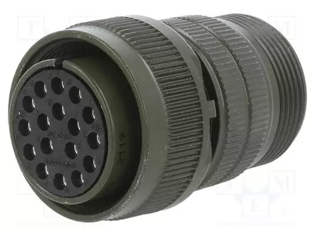 LIITIN: PYÖREÄT - PISTOKE - JOHTOON - PIN: 17 - NAARAS - JUOTETTAVA - C16-1 EcoMate liittimet - MS3106A20-29S - 1