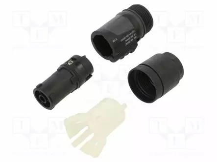 NAARASLIITIN - PIN: 3 - JOHTOON - 16A - 250VAC - Kaiutinliittimet - NTR-NAC3F-TRUE1-S - 1