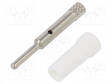 LABORATORY CONNECTOR: 2MM BANANA - SOCKET - 10A - 70VDC - 24.5MM - 2MOHM - Banaanijatkoliittimet - EPB6053NI-WS - 1