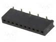 PIIKKIRIMALIITIN - N LIITINAARAS - PIN: 10 - SMT - SUORA - 1A - 1,27MM - Piikkirimaliittimet - DS1065-02-1X10S8BS - 1