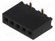 PIIKKIRIMALIITIN - N LIITINAARAS - PIN: 5 - SMT - SUORA - 1A - 1,27MM - 1X5 - Piikkirimaliittimet - DS1065-02-1X5S8BS - 1