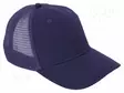 BASEBALL CAP - ADJUSTABLE,WITH NET - NAVY BLUE - COTTON,POLYESTER - Pää- ja kasvosuojat - LAHTI-L101130S - 1