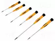 SCREWDRIVER: PRECISION-SET - PRECISION - SLOT - 6PCS. - Ruuvimeisselit ja sarjat - PG-KITS - 1