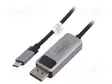 ADAPTERI - DISPLAYPORT 1.4,KAKSISUUNTAINEN - 1M - MUSTA - USB kaapelit ja adapterit - DB-300334-010-S - 1