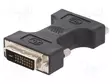 ADAPTERI - DVI-D (24+1) PISTOKE,DVI-I (24+5) PISTORASIA - MUSTA - HDMI, DVI, DisplayPort johdot - AK-320502-000-S - 1