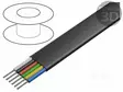 JOHTO - 6X26AWG - LANKA - CCA - MUSTA LITTEÄ - ATK-kaapelit - AK-460701-100-S - 1
