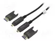 KAAPELI - HDMI-PISTOKE,MICRO HDMI PISTOKE,MOLEMMIN PUOLIN - LSZH - HDMI, DVI, DisplayPort johdot - AK-330127-300-S - 1