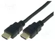 KAAPELI - HDMI-PISTOKE,MOLEMMIN PUOLIN - PVC - HDMI 2.0 - 3M - MUSTA - HDMI, DVI, DisplayPort johdot - AK-330107-030-S - 1
