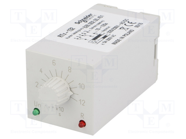 10÷120S - DPDT - 230VAC/5A - UVIRT: 220÷230VAC - 220÷230VDC - RTX132 - Aikareleet ja ajastimet - RTX132-220-120S - 1