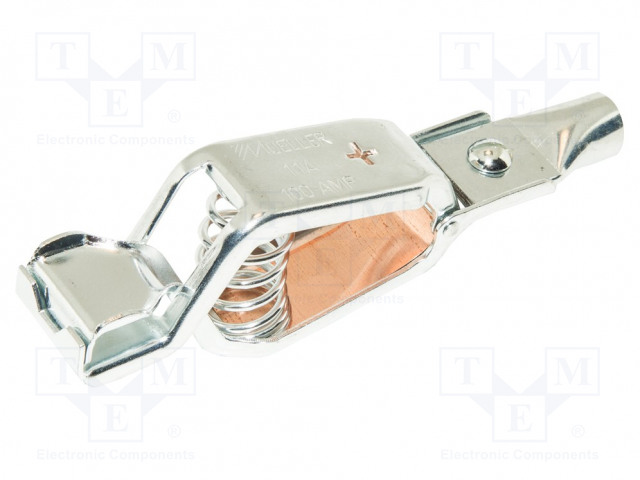 HAUENLEUKA - 100A - LEVITYSALUE: MAX.41MM - KOK.PIT: 152MM - TINATTU - Krokotiili klipsit - BU-11APS - 1