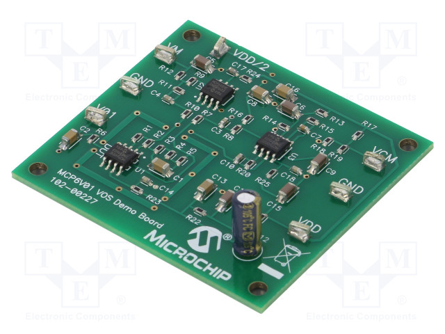 KEHITYSALUSTA - MICROCHIP - KOMPONENTIT: MCP6V01 - Microchip kehityspaketit - MCP6V01DM-VOS - 1