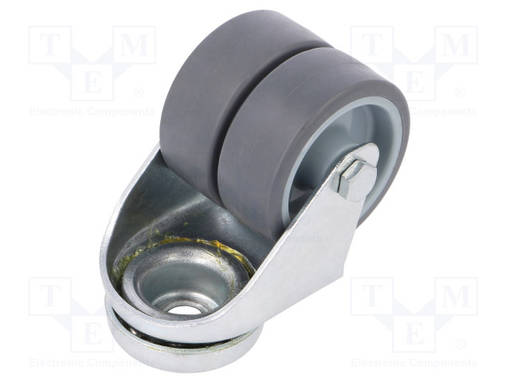 KULJETUSPYÖRÄ - Ø: 50MM - W: 34MM - H: 71MM - KAKSOISPYÖRÄ-VÄÄNTÖ- - Kuljetuspyörät - KMDA-TPA-50S - 1