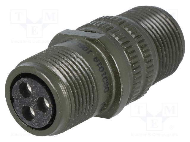 LIITIN: PYÖREÄT - PISTOKE - JOHTOON - PIN: 3 - NAARAS - JUOTETTAVA - 13A - C16-1 EcoMate liittimet - DS3101A10SL-3S - 1