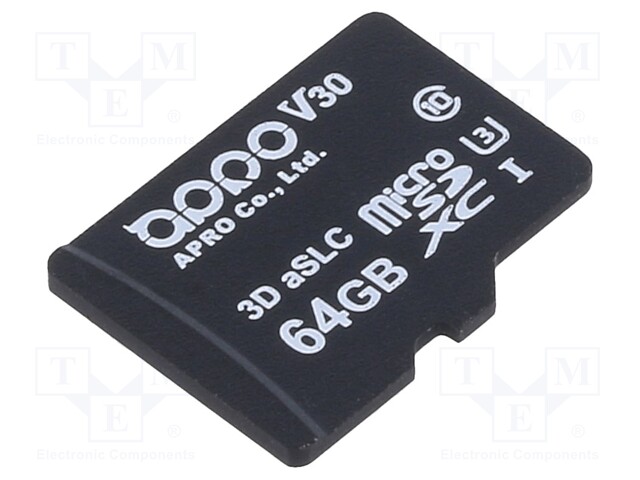 MUISTIKORTTI - 3D ASLC,MICROSDXC - 64GB - TEOLLISUUS--25÷85°C - Muistikortit - SPMSD064G-PTCT5AS - 1